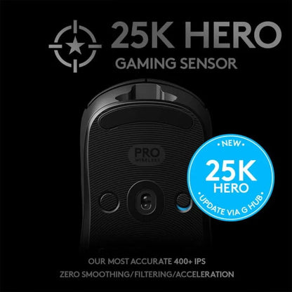 Logitech G PRO Wireless Gaming Mouse – HERO 25K